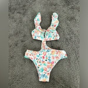 NWT Sugarcoast by Lolli Monokini w/ Pom Poms